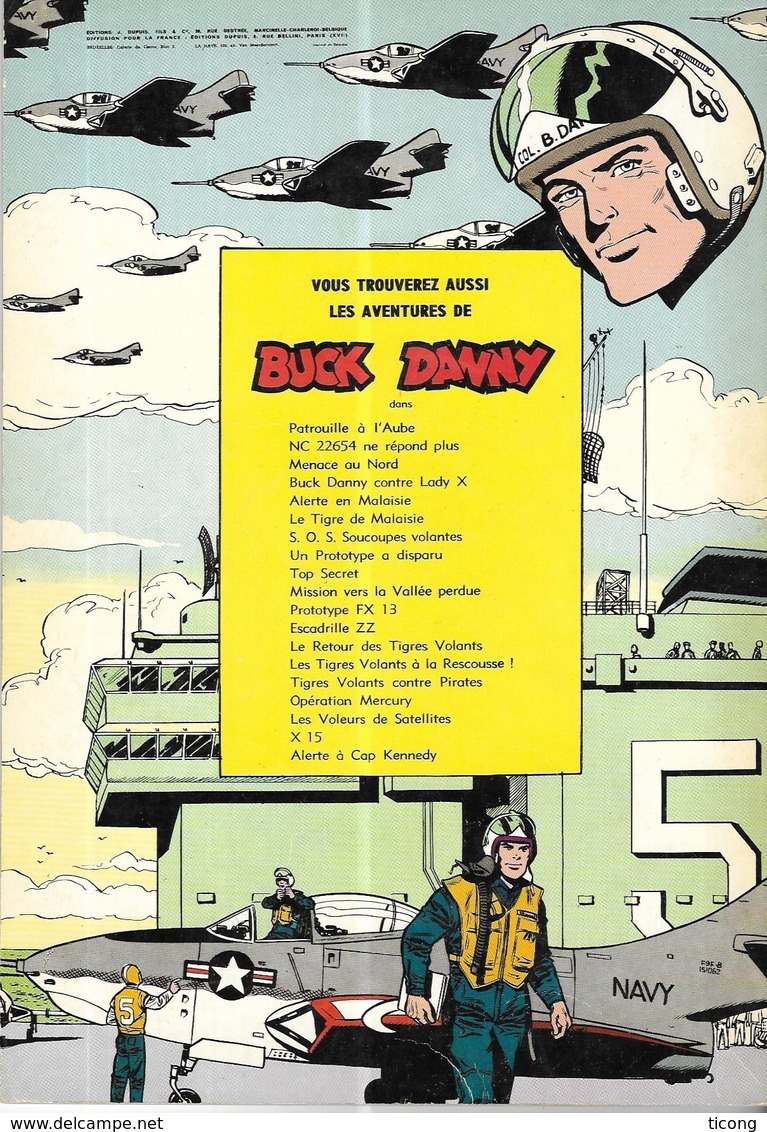 BD BUCK DANNY - PILOTES D ESSAI DE CHARLIER HUBINON - RARE EDITION BELGE DE 1966 ( VOIR LES SCANNERS ) - Buck Danny