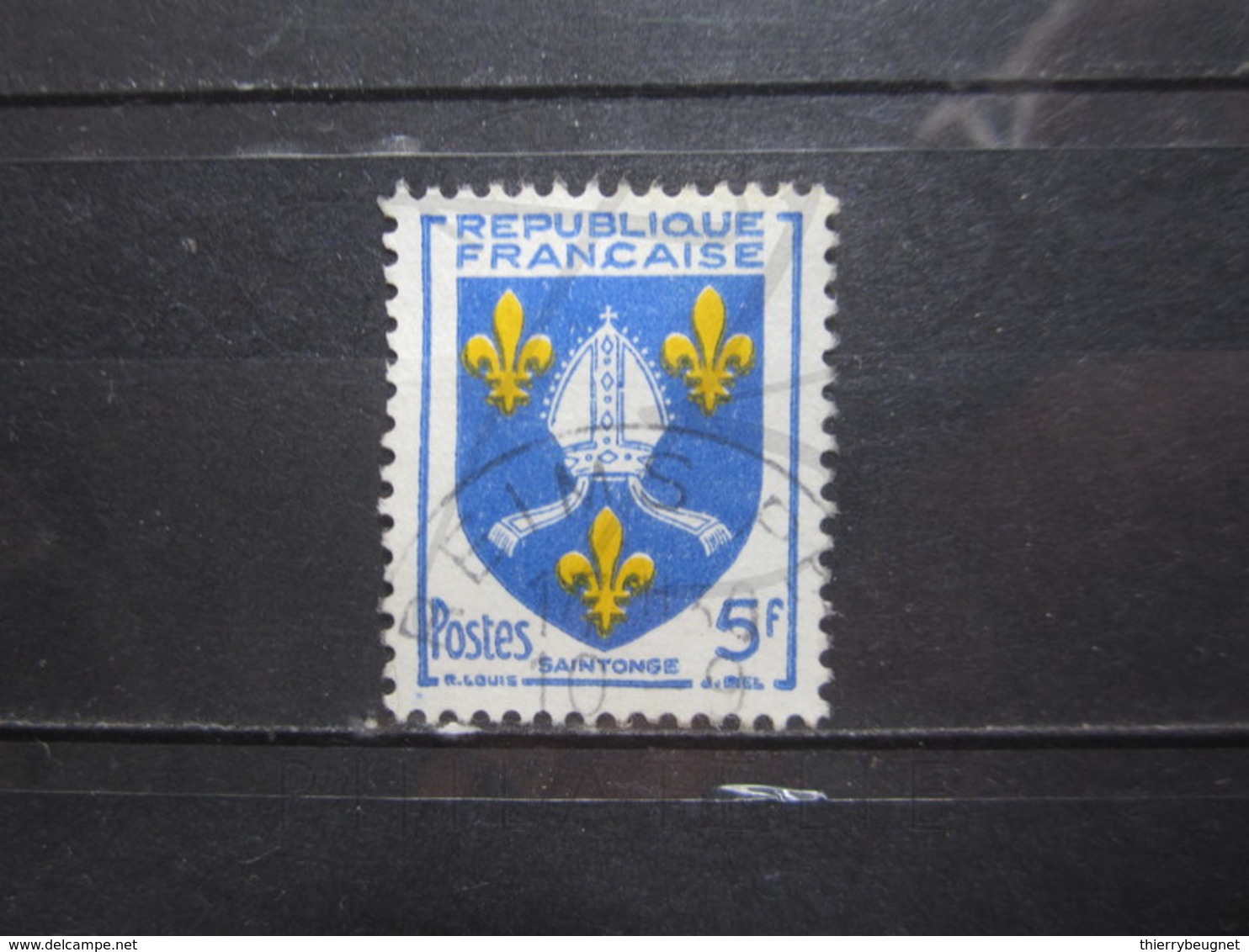 VEND BEAU TIMBRE DE FRANCE N° 1005 , OBLITERATION " REIMS " !!! - 1941-66 Armoiries Et Blasons