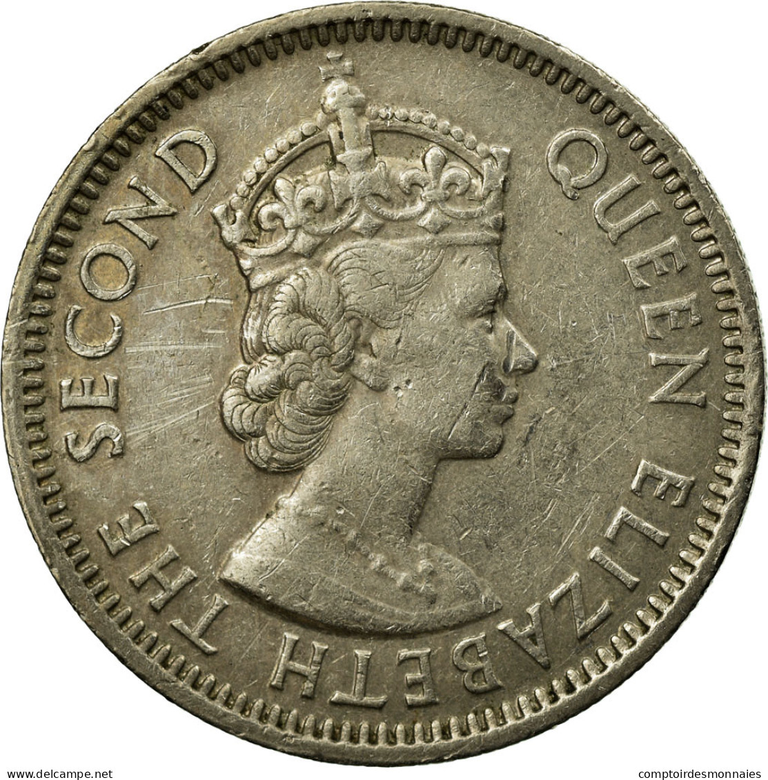 Monnaie, Etats Des Caraibes Orientales, Elizabeth II, 25 Cents, 1965, TTB - Caribe Británica (Territorios Del)