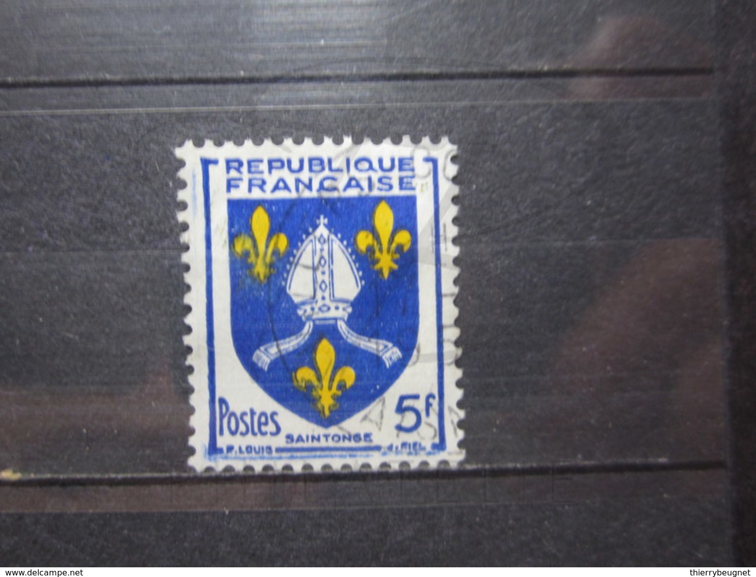VEND BEAU TIMBRE DE FRANCE N° 1005 , MACULAGE EN BAS !!! - Used Stamps