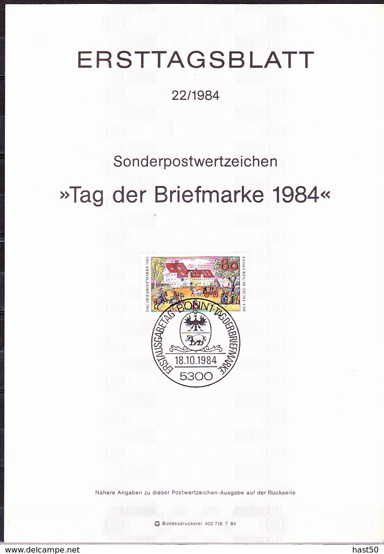 BRD FGR RFA - Tag Der Briefmarke (MiNr: 1229) 1984 - ETB 22/1984 - Briefe U. Dokumente