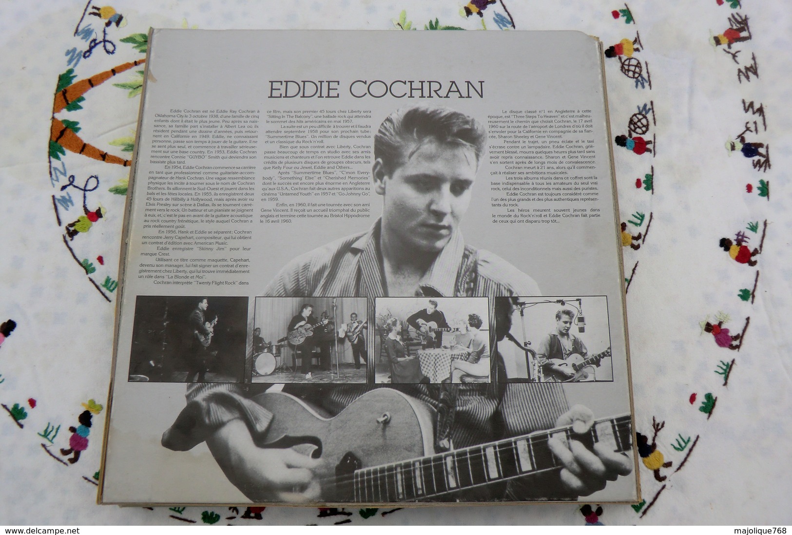 disque de Eddie Cochran - Eddie - coffret 3 disques liberty trio 1551743 - 1984