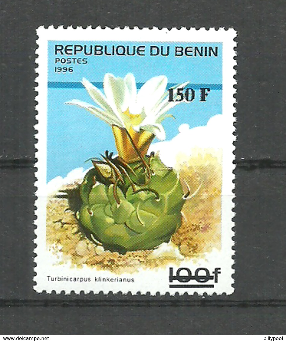 BENIN 2000 (1996)   Cactusses, 150 F   New Currency Overprint  1v.  Perf. Rare! - Cactus