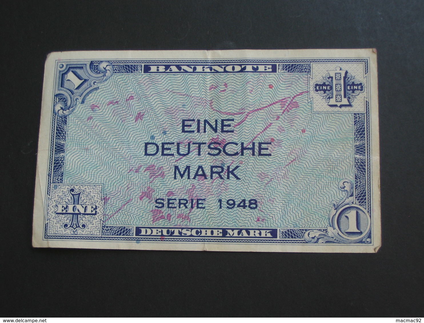 1 Eine Deutsche Mark Série 1948 - BANKNOTE - Allied Occupation WWII - ALLEMAGNE   **** EN ACHAT IMMEDIAT **** - 1 Mark