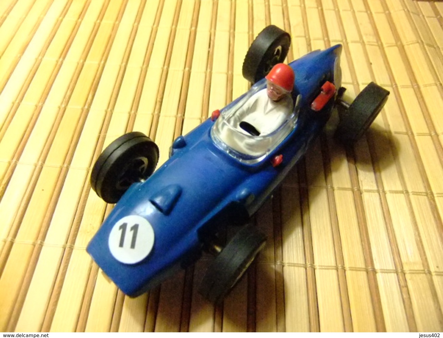 SCALEXTRIC COOPER Azul Guia Fija Triang - Scale 1:32