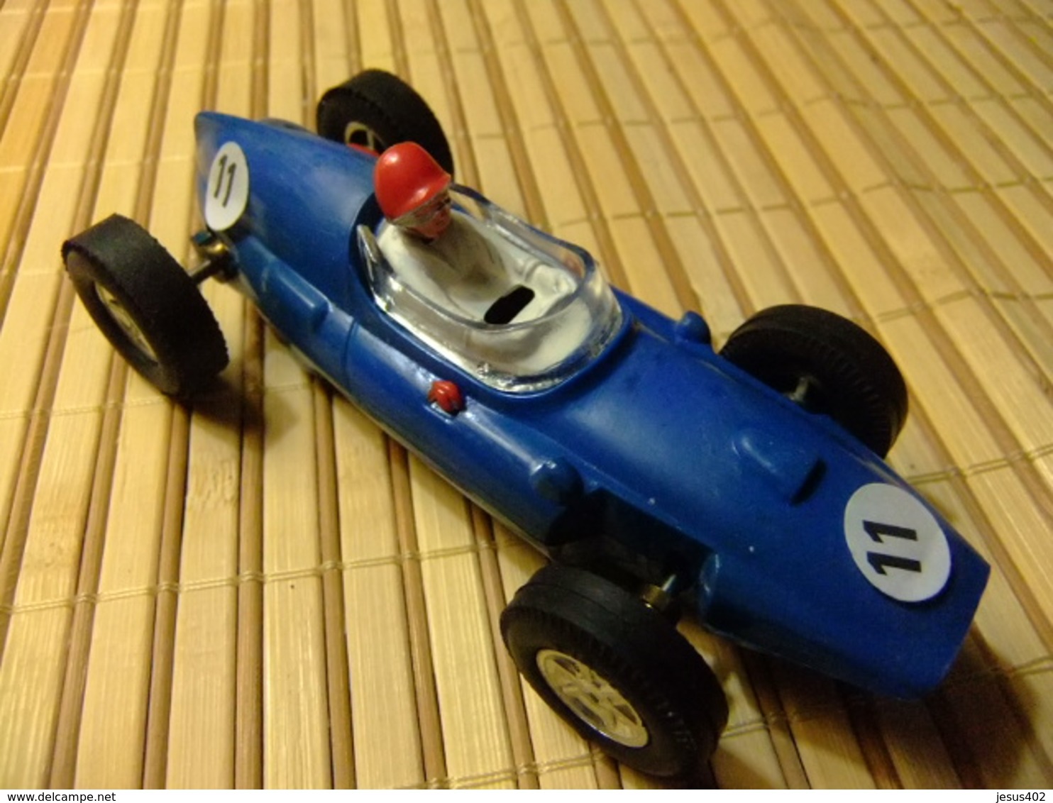 SCALEXTRIC COOPER Azul Guia Fija Triang - Scale 1:32