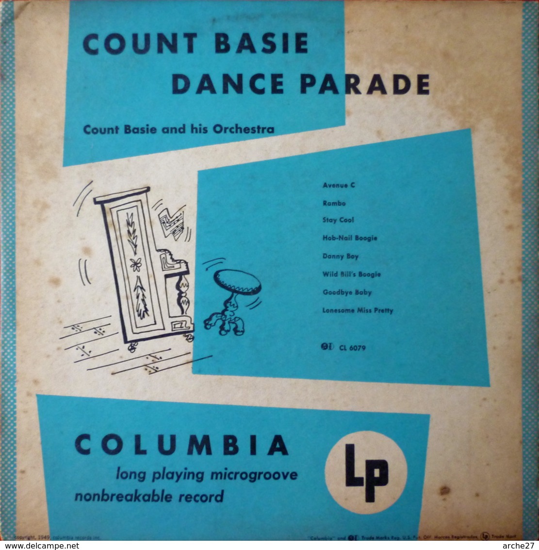 COUNT BASIE- 25 Cm - 33T - Disque Vinyle - Dance Parade - 6079 - Musicales