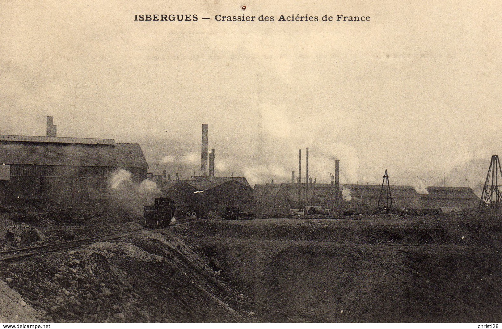 Dpt 62 ISEBERGUES Crassier Des Aciéries De France - Isbergues