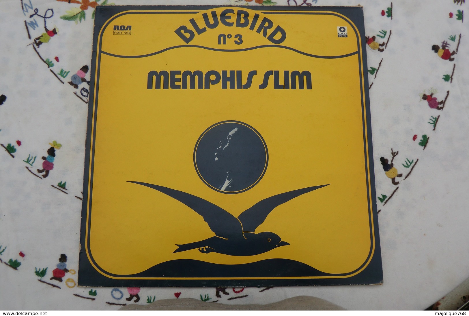 Disque De Memphis Slim - Bluebird N°3 - Black&white RCA FXM1 - France - - Blues