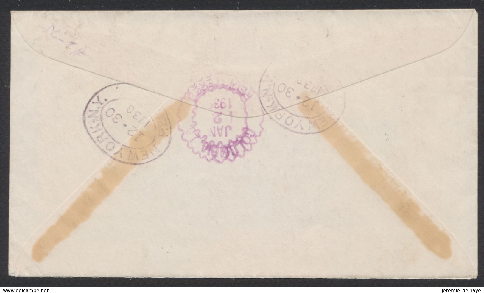 Antituberculeux (1938) - Série Complète N°488/95 S.A.R. Albert De Liège Sur Lettre En R De Wemmel > Columbia (USA) - Lettres & Documents