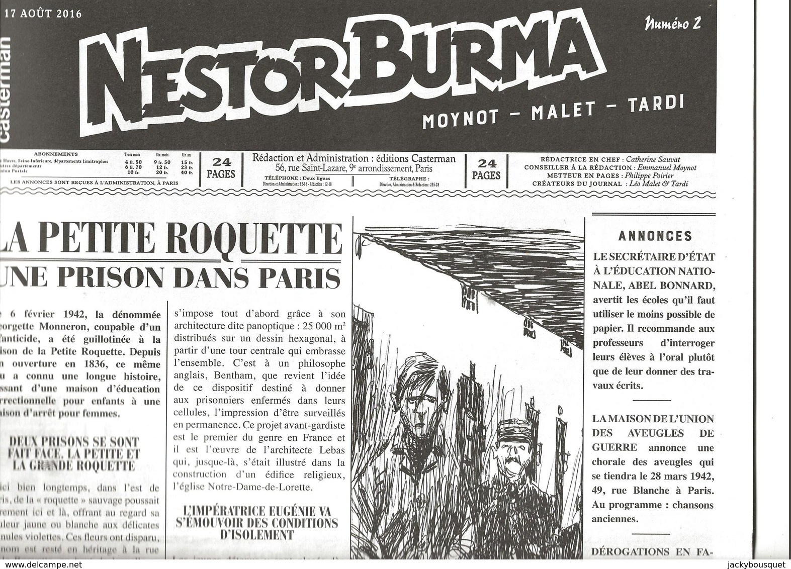 Nestor Burma -2016-  Nestor Burma Contre CQFD -série Complète En 3 Magazines - Tardi