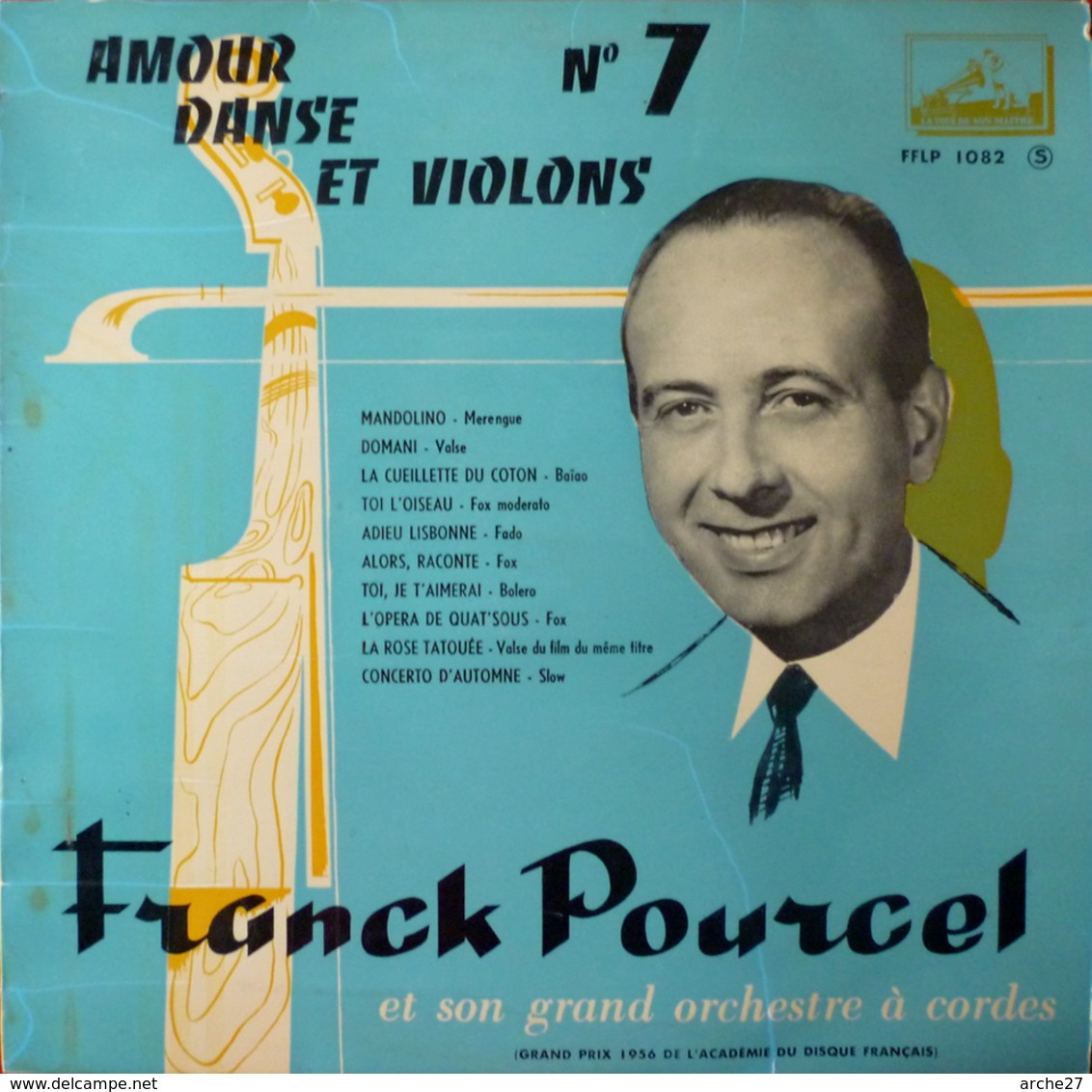 FRANCK POURCEL - 25 Cm - 33T - Disque Vinyle - Amour Danse Et Violons - 1082 - Musicales