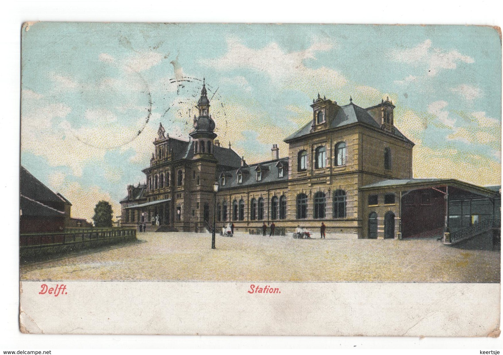 Delft - Station - 1906 - Ammerstol Grootrond Z - Delft