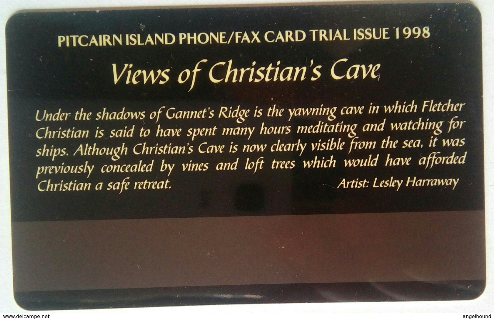 Trial Issue $5 Views Of Christian's Cave - Pitcairneilanden