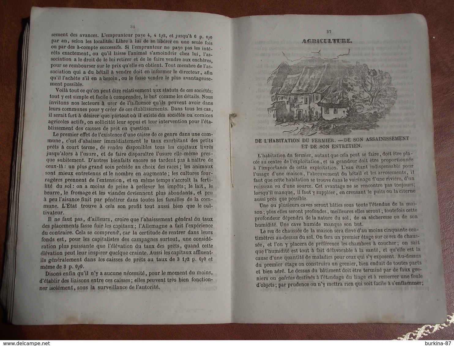 ALMANACH des Bons Conseils , 1850, environ 100 pages