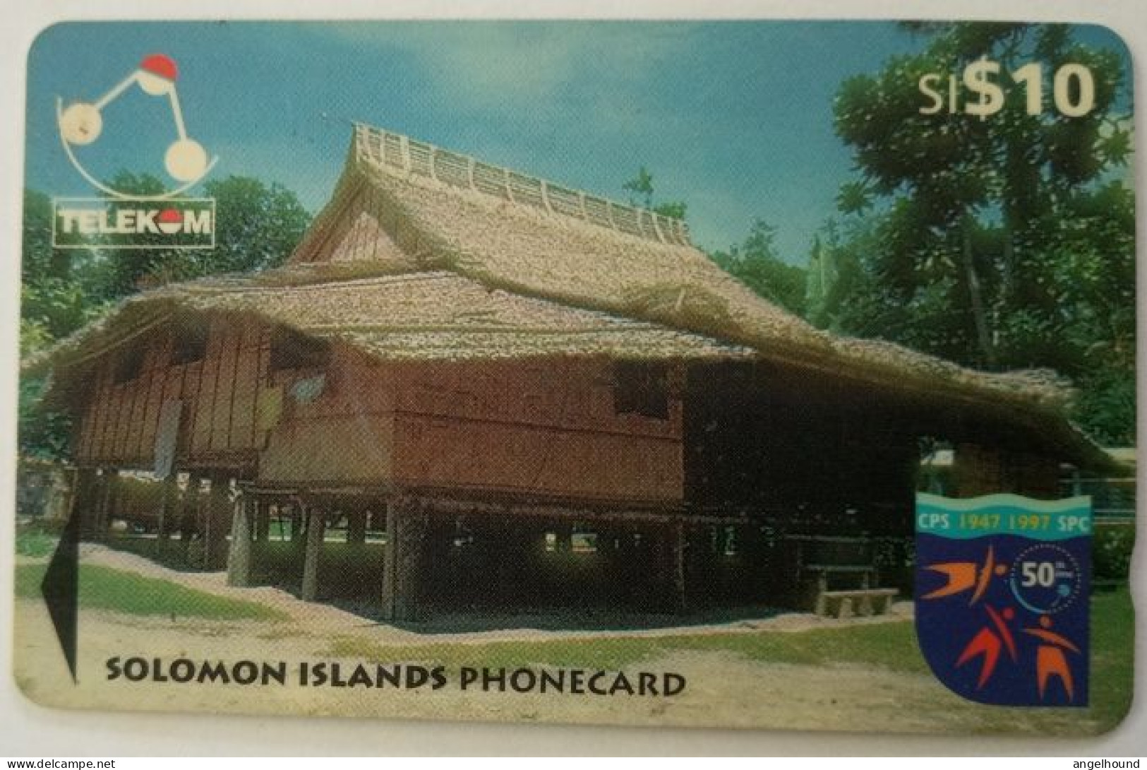Solomon Islands 04SIC  $10  "Sigana Village, Isabel Province " - Islas Salomon