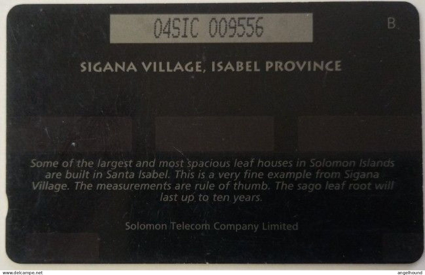 Solomon Islands 04SIC  $10  "Sigana Village, Isabel Province " - Solomoneilanden