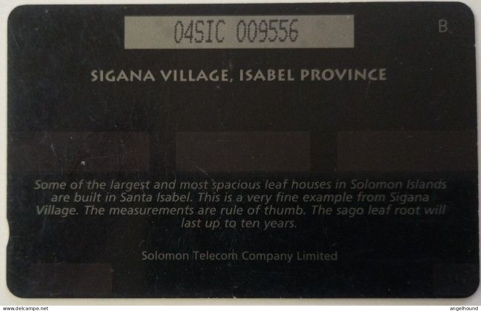 Solomon Islands 04SIC  $10  "Sigana Village, Isabel Province " - Isole Salomon