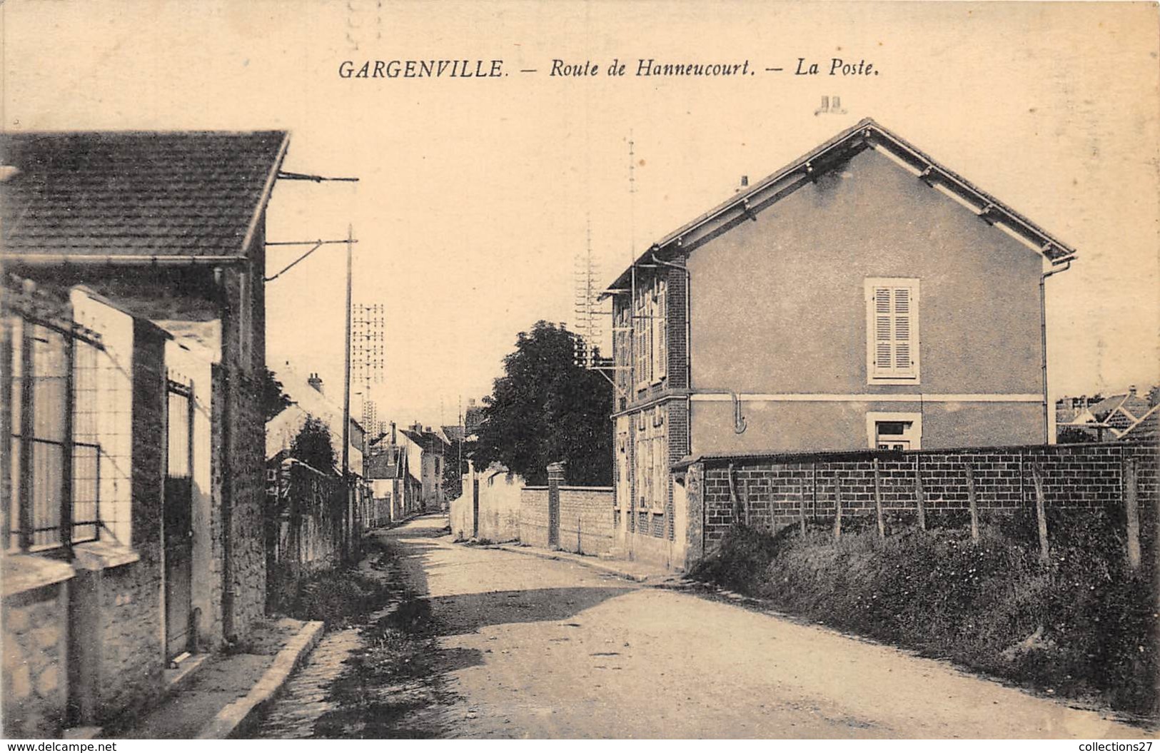 78-GARGENVILLE- ROUTE DE HANNEUCOURT , LA POSTE - Gargenville