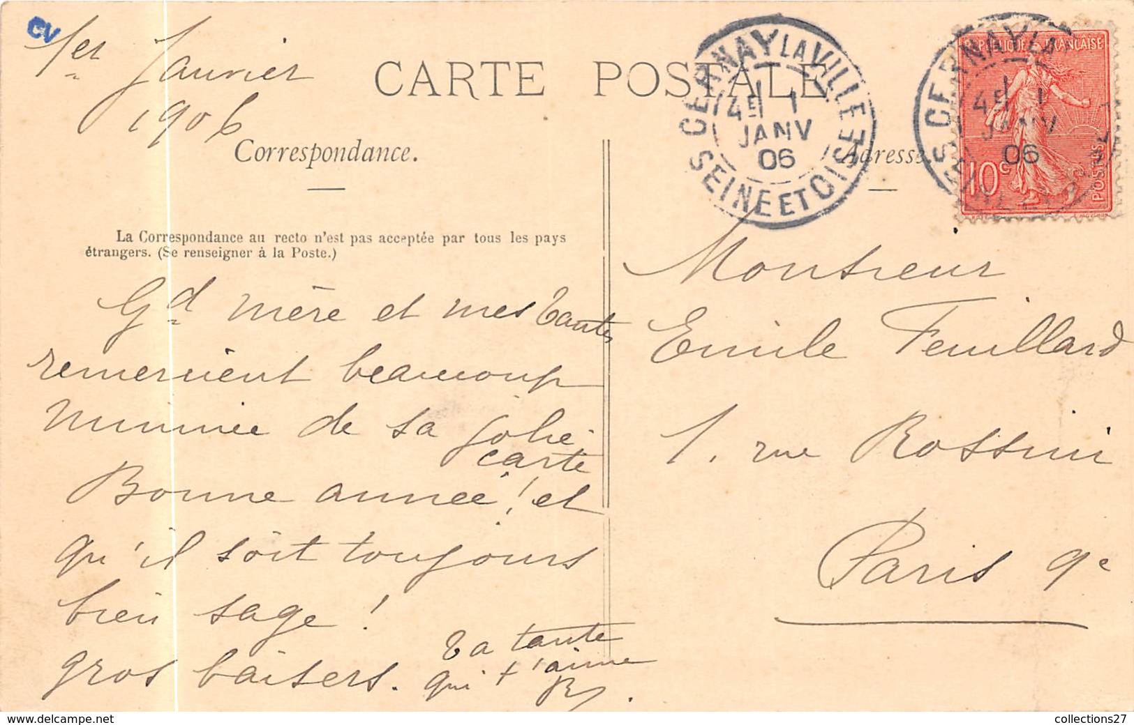 78-CERNAY-LA-VILLE- LA POSTE, RUE D'ENFER - Cernay-la-Ville