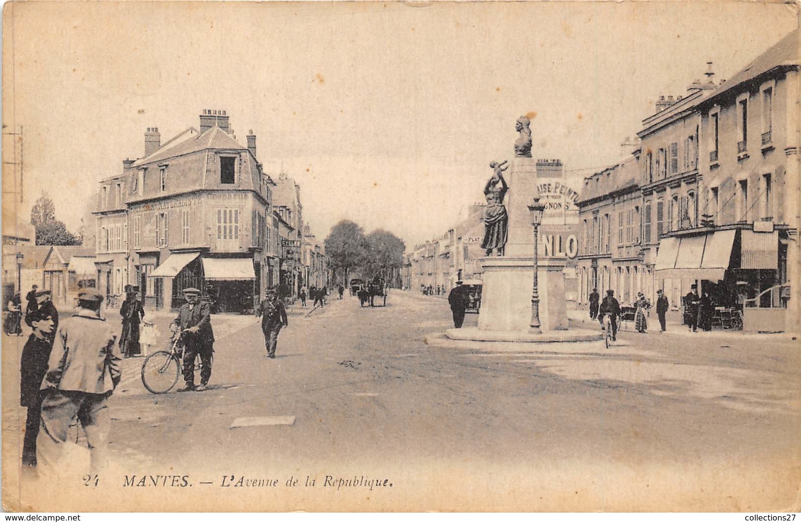 78-MANTES-LA-JOLIE- L'AVENUE DE LA REPUBLIQUE - Mantes La Jolie