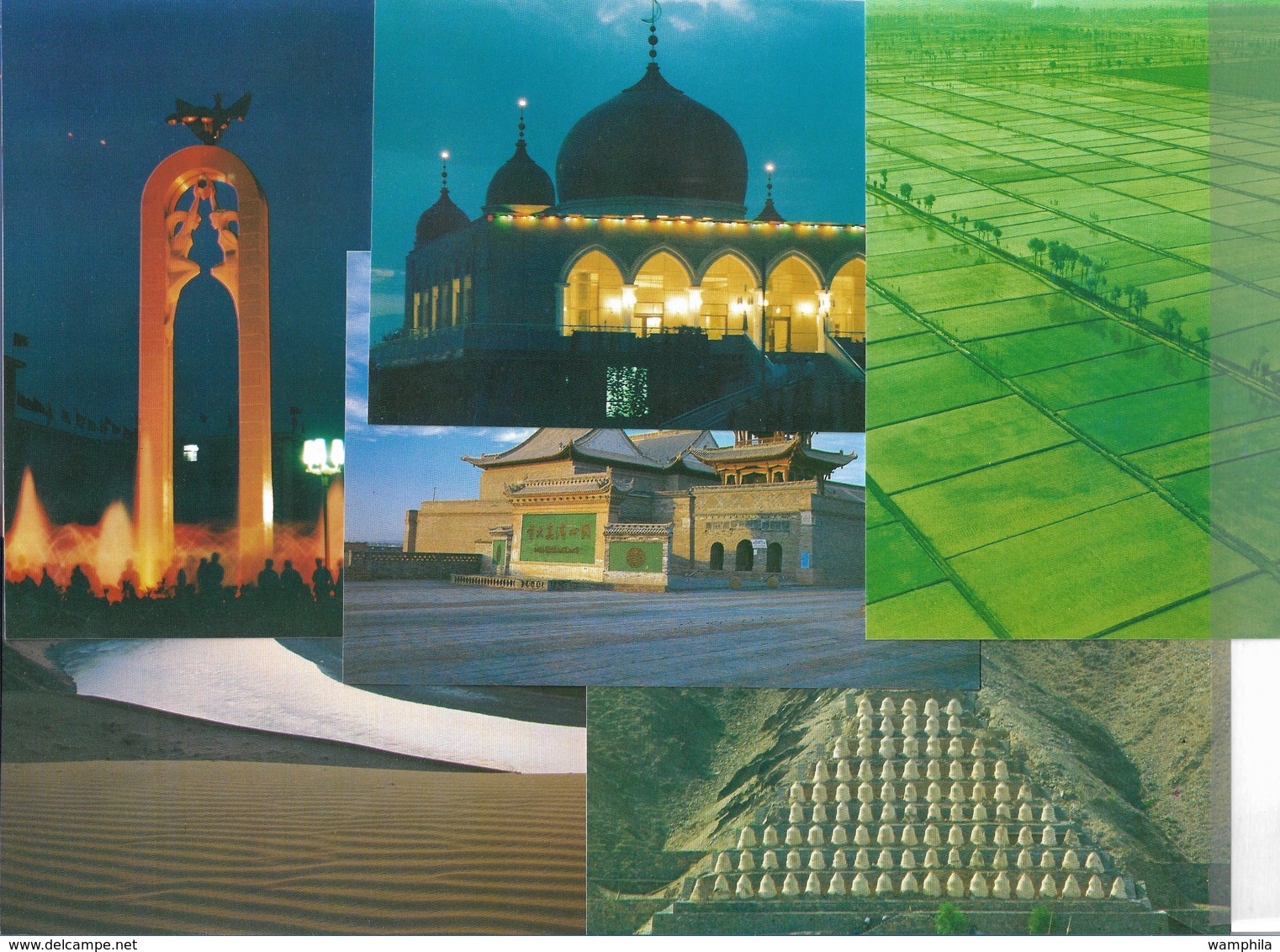 Chine Un Lot De 20 Cartes Neuves "Vue De Ningxia" - Postales