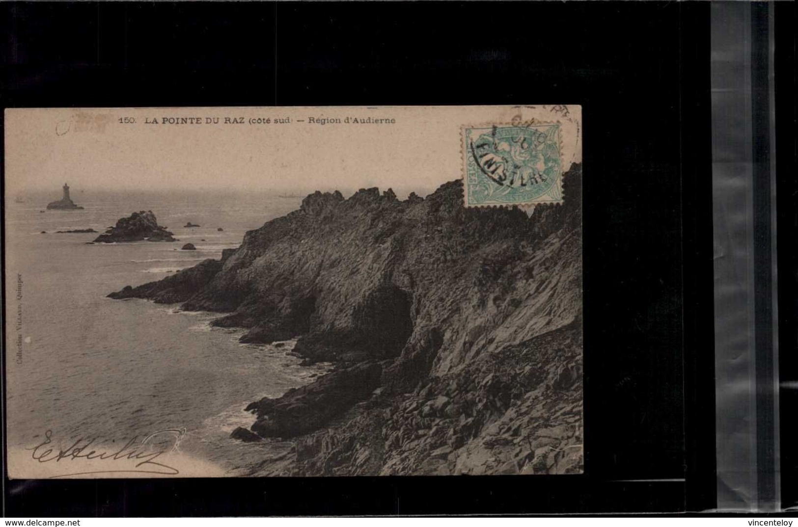 CARTE POSTALE La Pointe Du Raz (coté Sud) - Région D'Audierne En L'état Sur Les Photos - Audierne