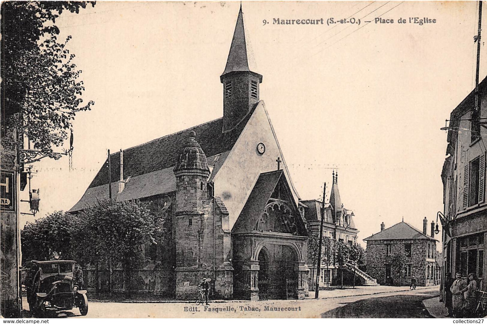 78-MAURECOURT- PLACE DE L'EGLISE - Maurecourt