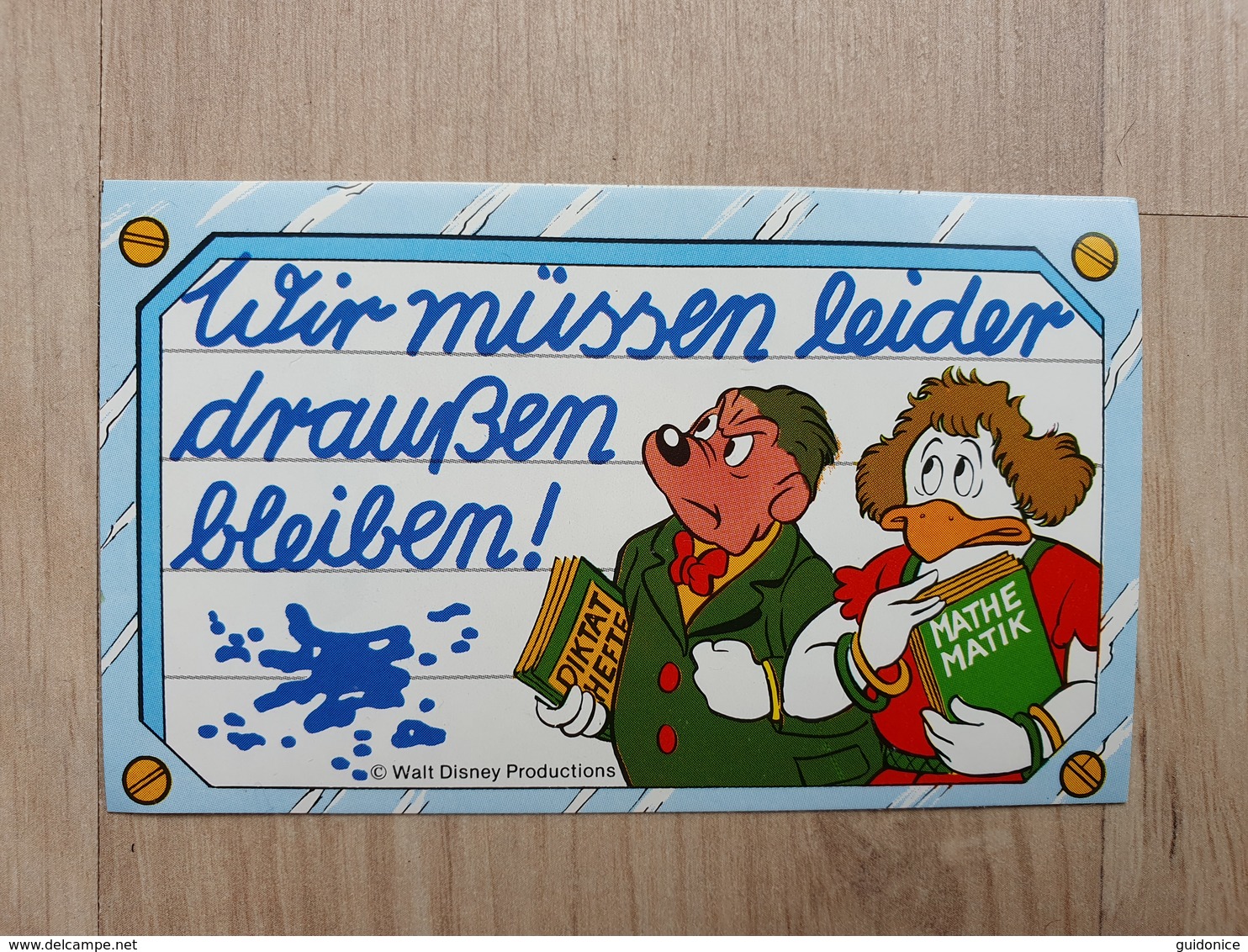 Aufkleber - Walt Disney - Wir Müssen Leider Draußen Bleiben! - Walt Disney