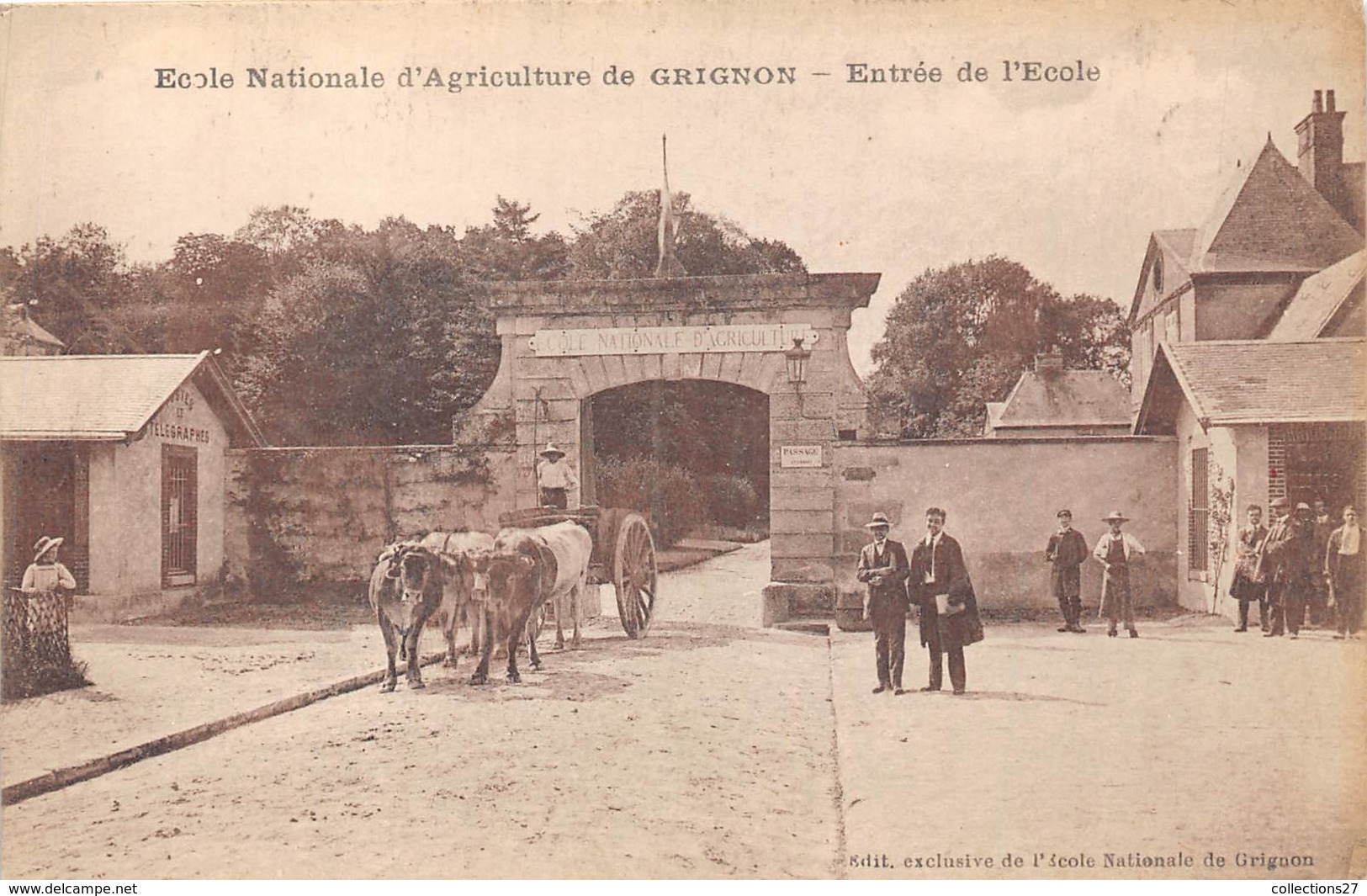 78-GRIGNON- ECOLE NATIONALE D'AGRICULTURE, ENTREE DE L'ECOLE - Grignon