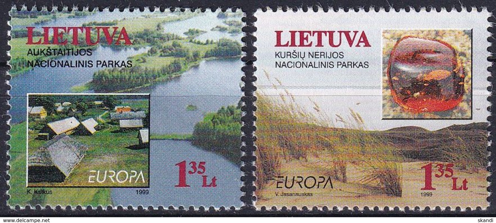 LITAUEN 1999 Mi-Nr. 693/94 ** MNH - Litauen