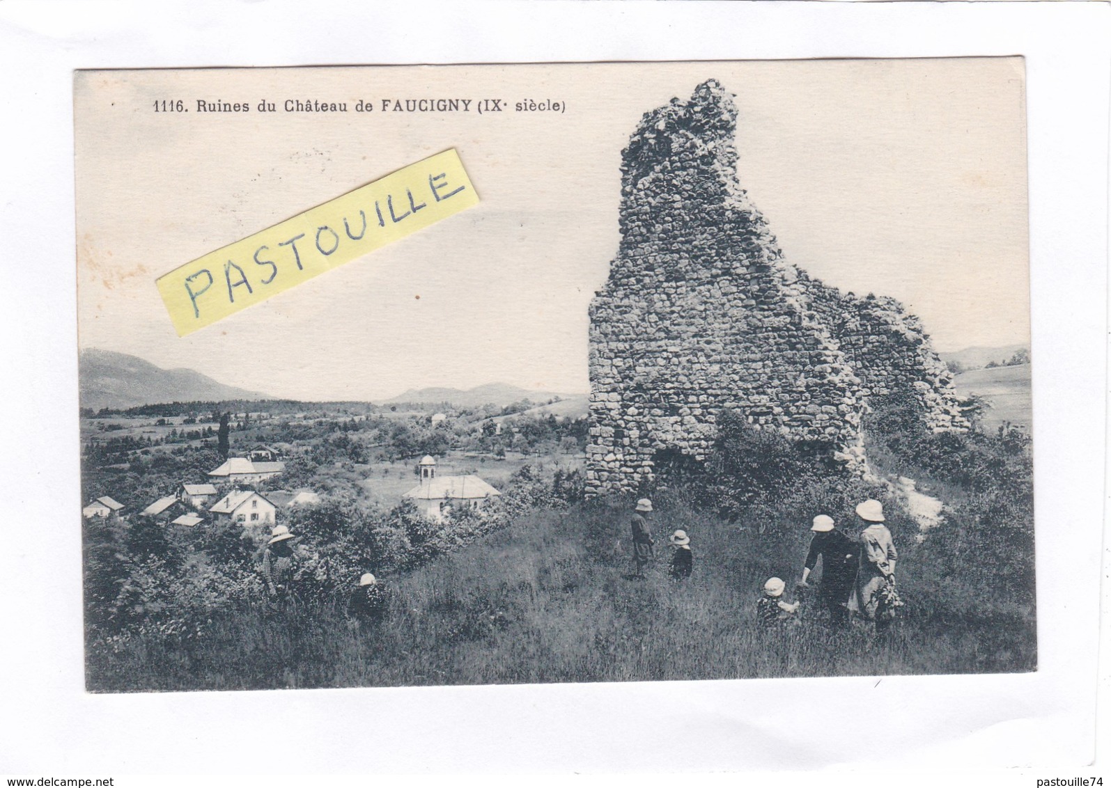 CPA :  14 X 9  -  Ruines Du Château De FAUCIGNY  (IXe Siècle) - Faucigny