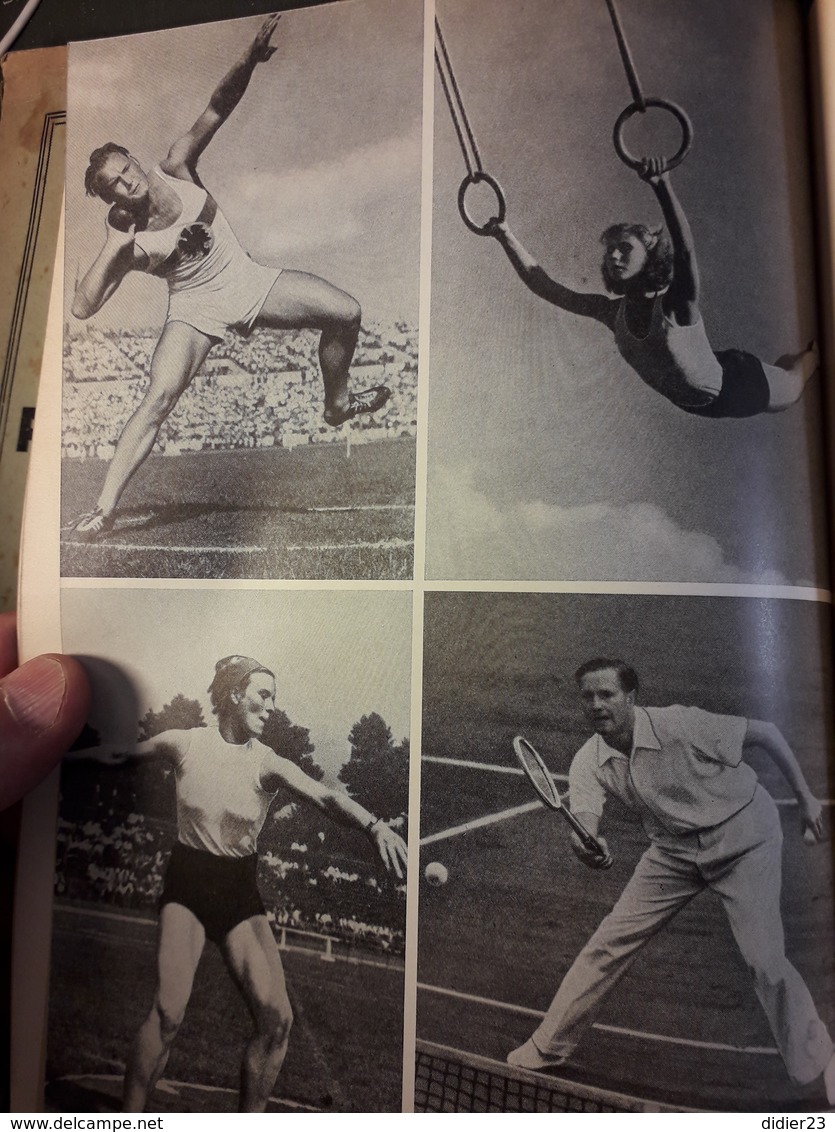 LIVRE ALLEMAND D'ANATOMIE  PHOTO DE TENNIS JAVELOT ANNEAU Athlétisme  ENFANT AVEC JOUET EN BOIS MENCHENKUNDE - Medicina & Salud