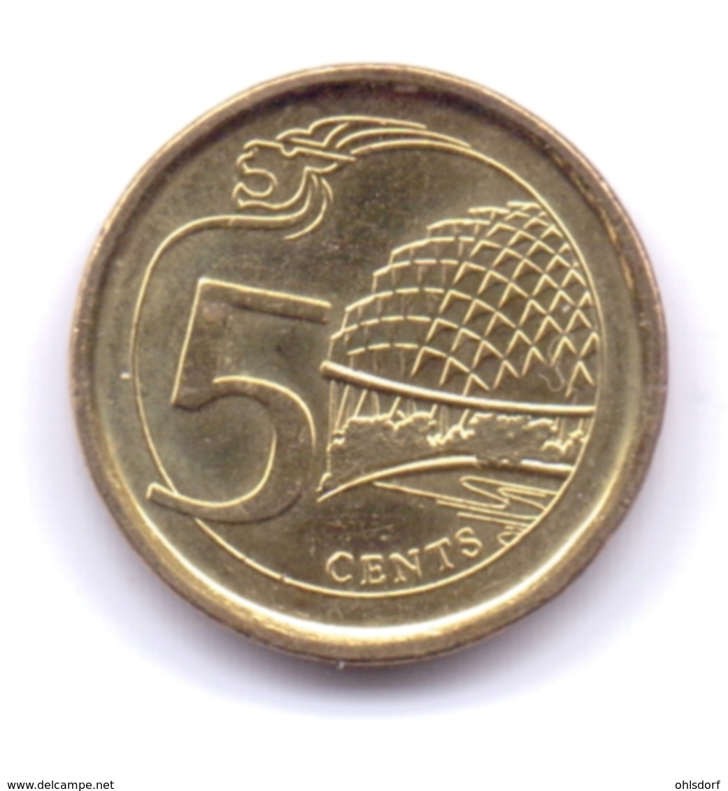 SINGAPORE 2014: 5 Cents, KM 345 - Singapore