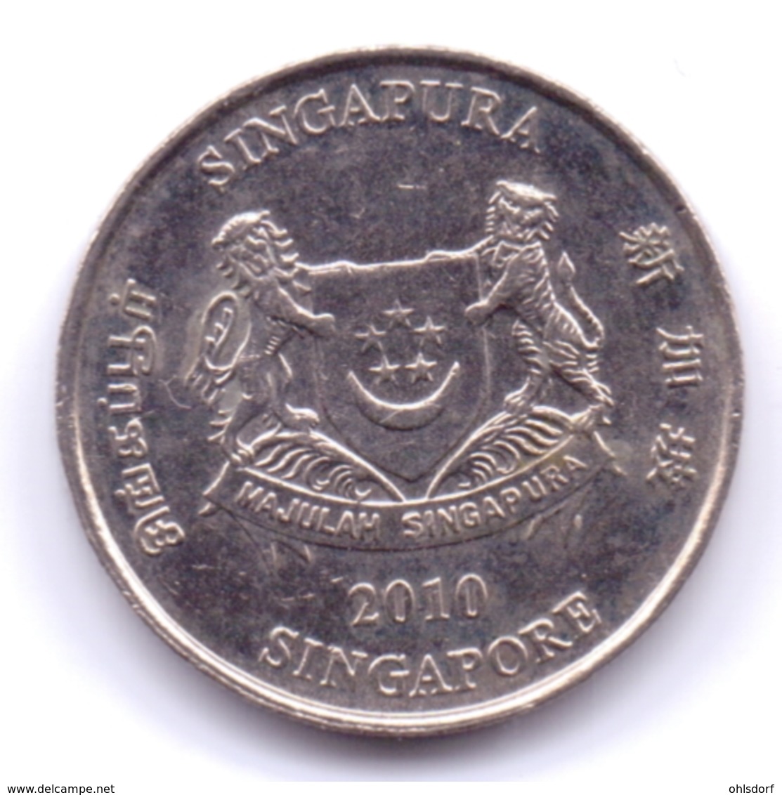 SINGAPORE 2010: 20 Cents, KM 101 - Singapore