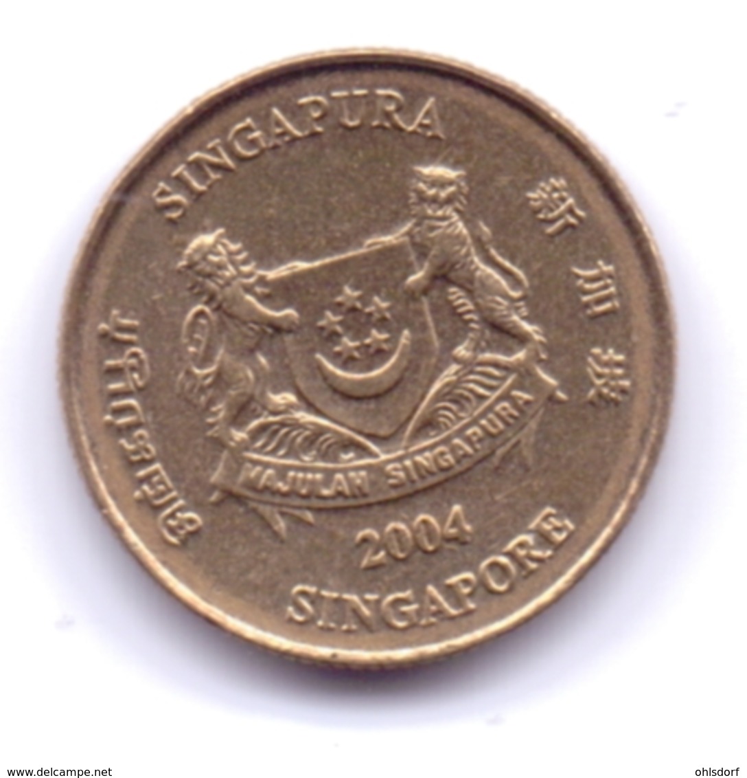 SINGAPORE 2004: 5 Cents, KM 99 - Singapur