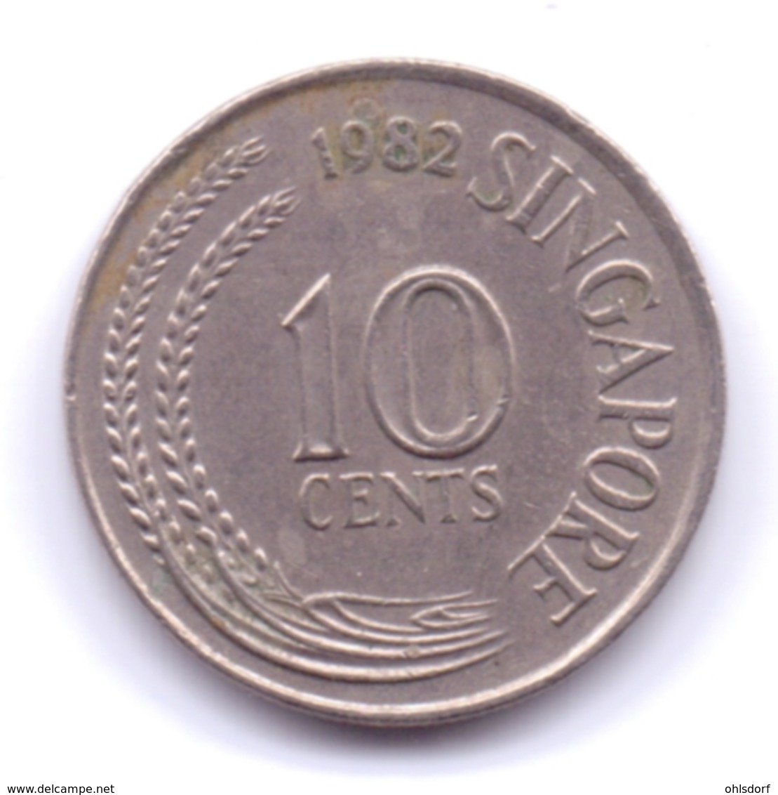 SINGAPORE 1982: 10 Cents, KM 3 - Singapour