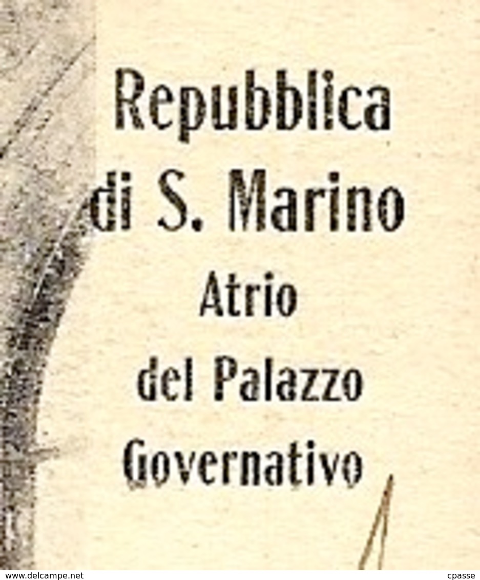 CPA Cartolina Postale Repubblica Di S. MARINO : Atrio Palazzo Governativo ° Edizione Bazar Emporio Rimini * San - San Marino