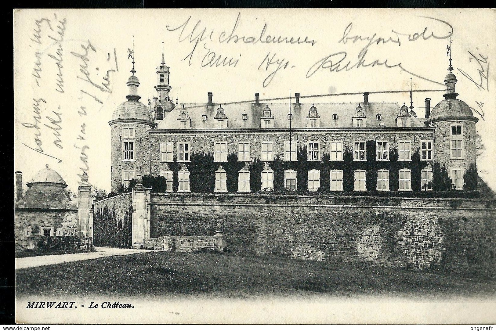 CP MIRWART -Le Château - Obl. POIX 11/09/1906 - Landpost (Ruralpost)