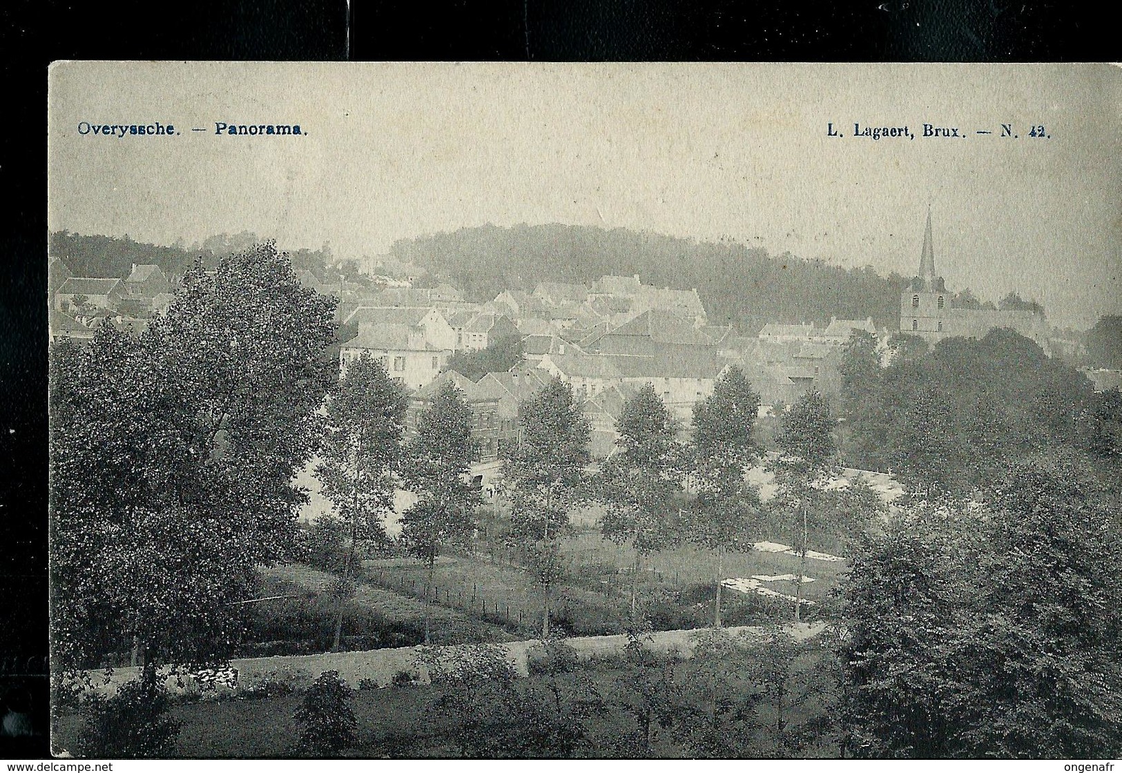 CP Overyssche - Panorama - Obl. OVERYSSCHE 28/07/1908 - Rural Post