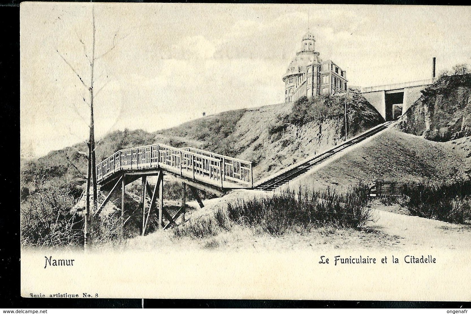 CP Namur - Le Funiculaire Et La Citadelle - Obl. :NAMUR(STATION) 20/08/1905 - Landelijks Post