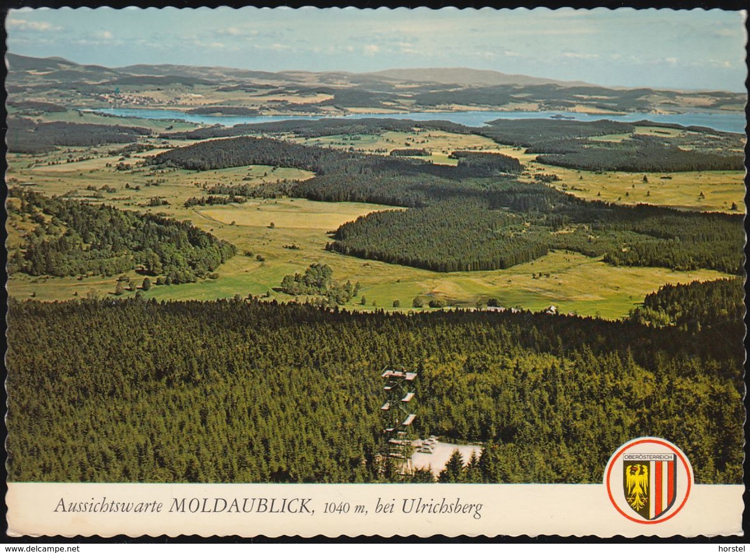 Austria - 4161 Ulrichsberg - Aussichtswarte Moldaublick - Wappen - Rohrbach