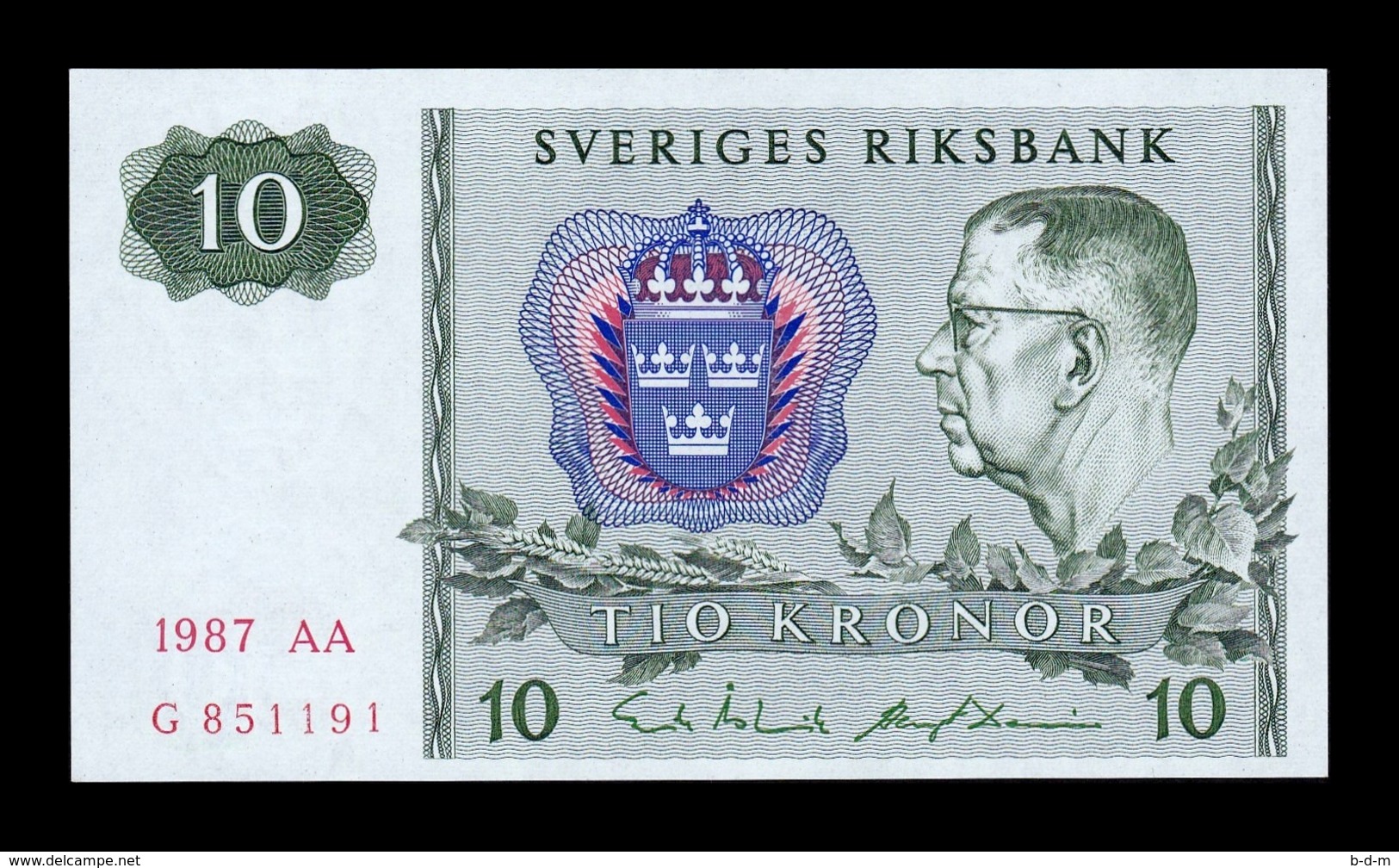 Suecia Sweden 10 Kronor 1987 Pick 52e SC UNC - Zweden