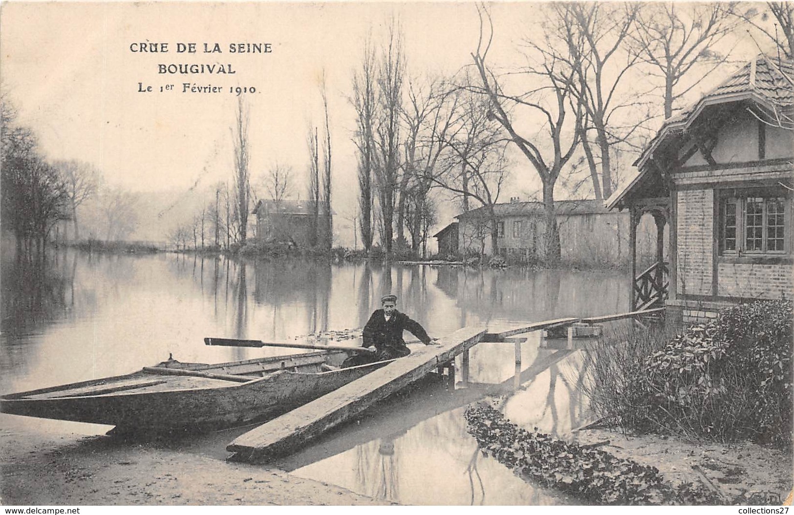 78-BOUGIVAL- CRUE DE LA SEINE  LE 1 ER FEVRIER 1910 - Bougival