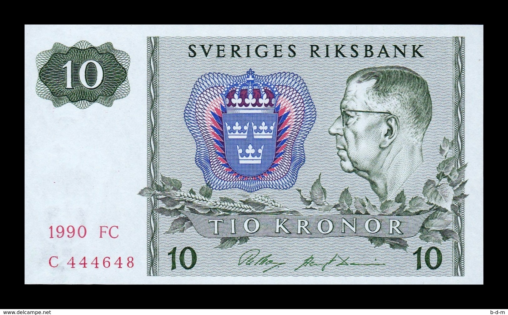 Suecia Sweden 10 Kronor 1990 Pick 52e SC UNC - Svezia