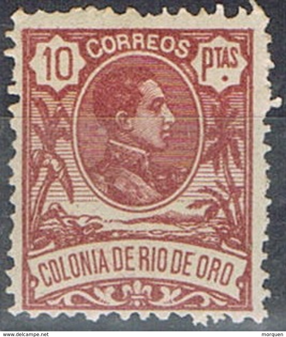 Sello 10 Pts RIO De ORO, Colonia Española 1909,  Num 53 ** - Rio De Oro