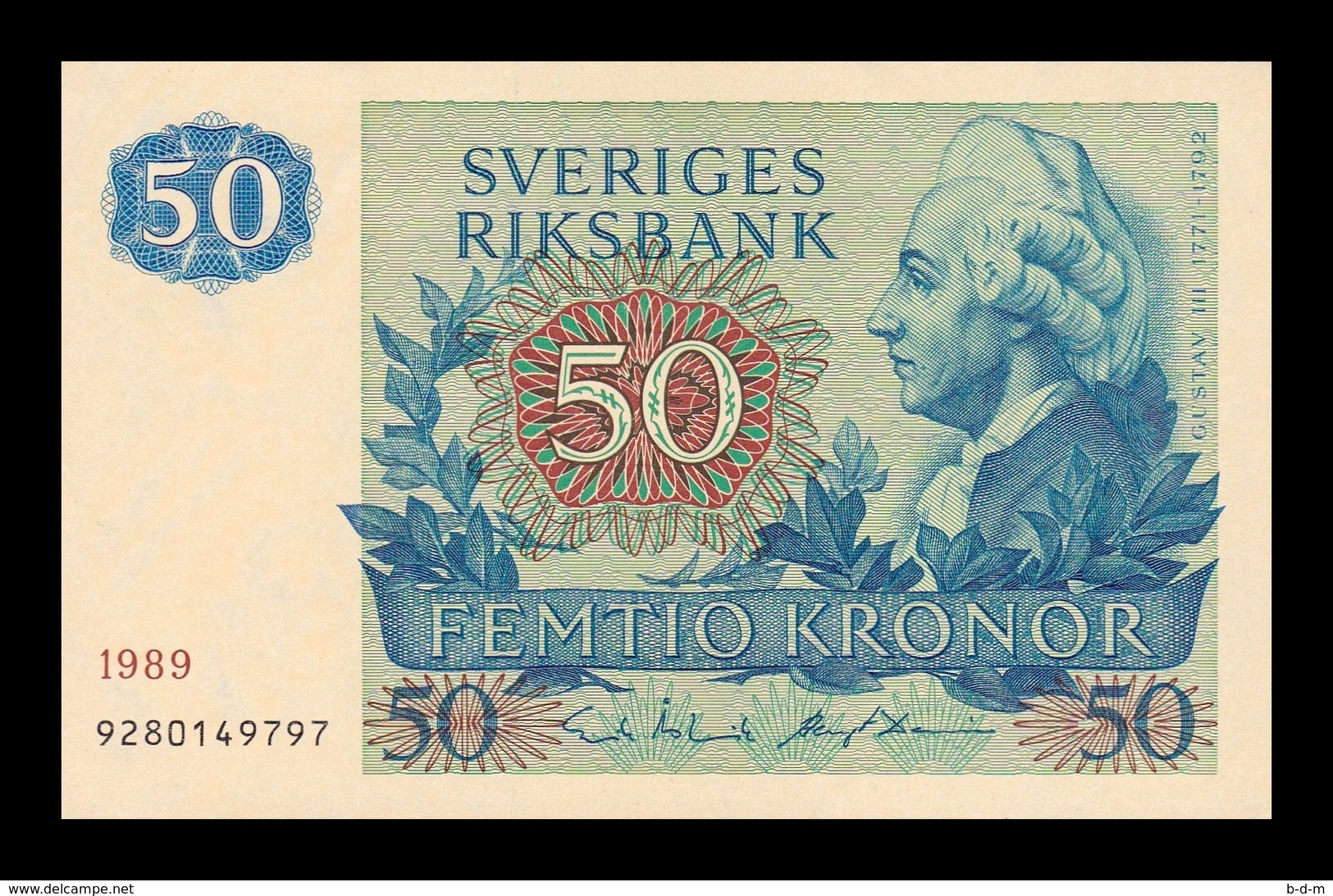 Suecia Sweden 50 Kronor 1989 Pick 53d SC UNC - Sweden