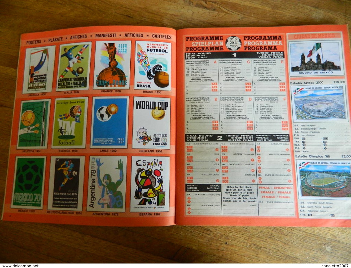 FOOTBALL +PANINI:TRES SUPER ALBUM MEXICO 86 COMPLET ET TRES BEL ETAT-ORIGINAL PAS LE FAC SIMILE-TRES BELLE COTE