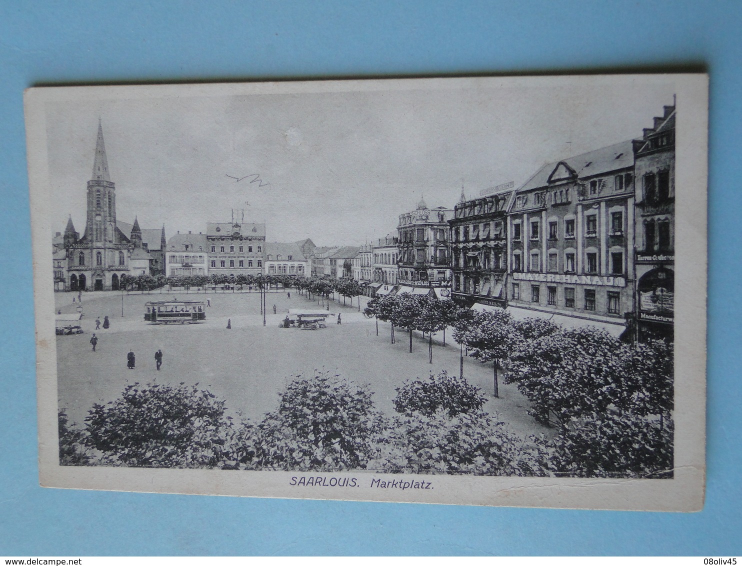 Cpa Allemagne -- SAARLOUIS -- Marktplatz - Tramway - Autres & Non Classés