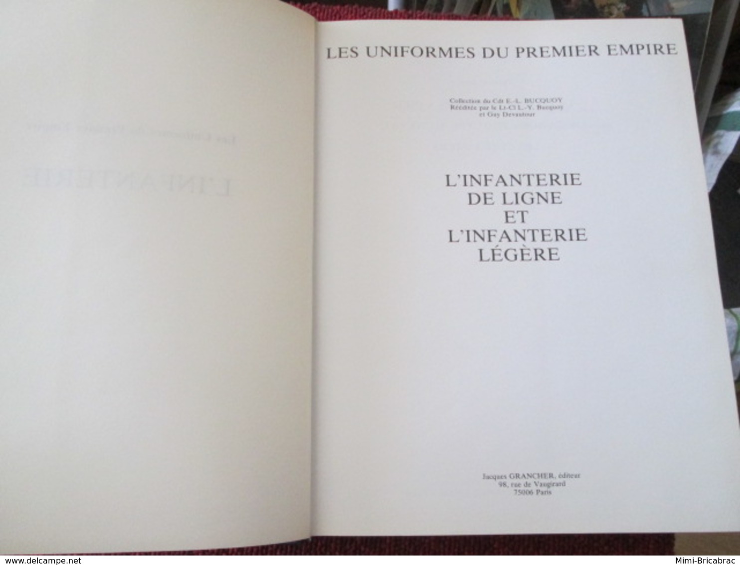 BACCAGI / UNIFORMES DU PREMIER EMPIRE / COLLECTION BUCQUOY . T4 L'INFANTERIE - Francese